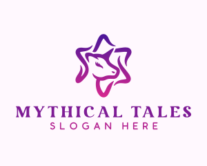 Magical Pony Unicorn logo design