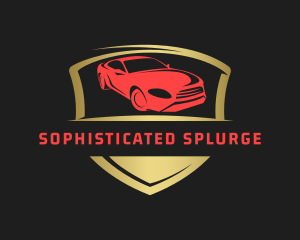 Automobile Sedan Detailing Logo