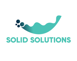 Liquid Water Bubbles logo design