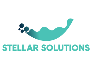 Liquid Water Bubbles logo design