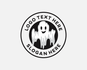 Scary Halloween Ghost  logo