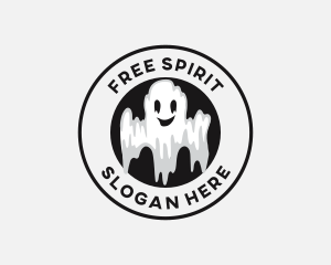 Scary Halloween Ghost  logo design