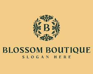 Feminine Floral Boutique logo design