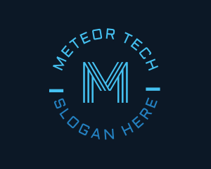 Cyber Neon Technology logo design