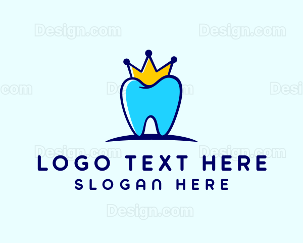 Dental Tooth Crown Logo