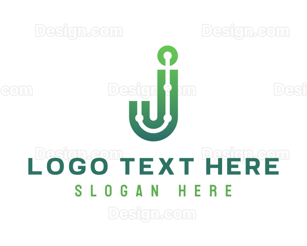 Tech Letter JJ Monogram Logo