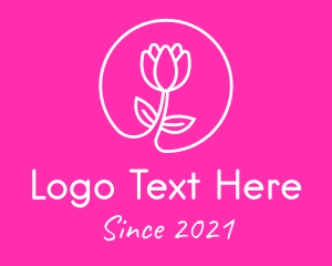 Elegant Beauty Flower  logo