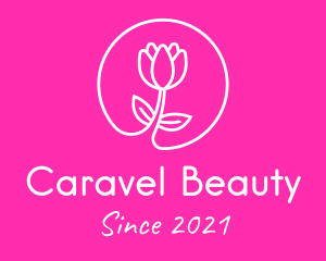 Elegant Beauty Flower  logo design