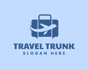 Airplane Luggage Travel Logistics logo