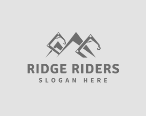 Mountain Crane Construction logo design