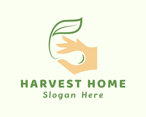 Leaf Farmer Hand logo