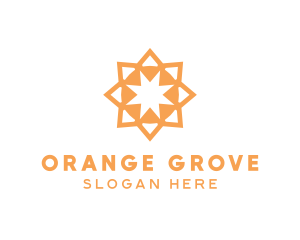 Luxury Orange Star logo design