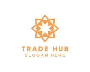 Luxury Orange Star logo design