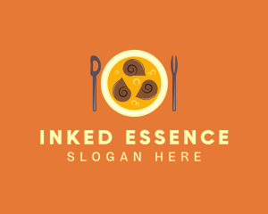 Escargot Seafood Restaurant logo design