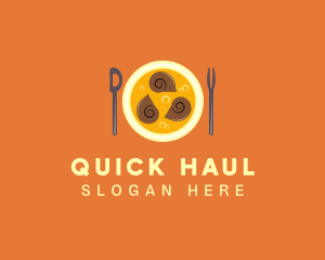 Escargot Seafood Restaurant logo design