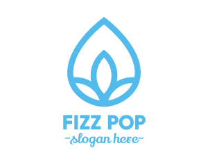 Water Flower Drop logo design