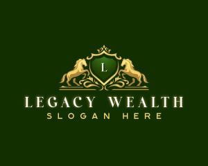 Luxury Stallion Crest logo design