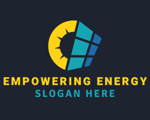 Sunlight Solar Panel  logo design