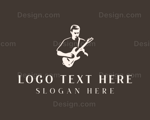 Concert Country Music Guitarist Logo