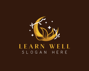 Moon Leaves Wellness logo design