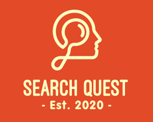 Head Psychology Search logo design