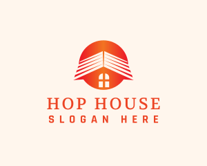 House Roofing Contractor logo design