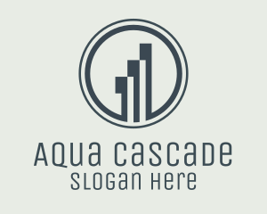 Building Tower Cascade logo design