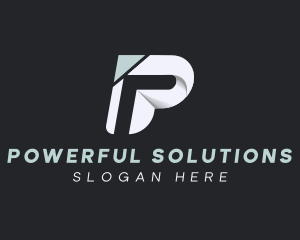 Logistics Delivery Letter P logo design