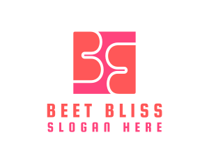 Pink Letter BB Monogram logo design