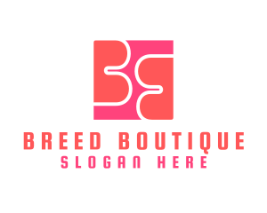 Pink Letter BB Monogram logo design