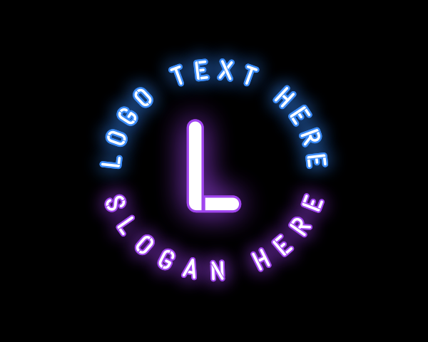 Neon logo example 2