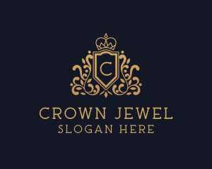 Crown Royalty Shield logo design