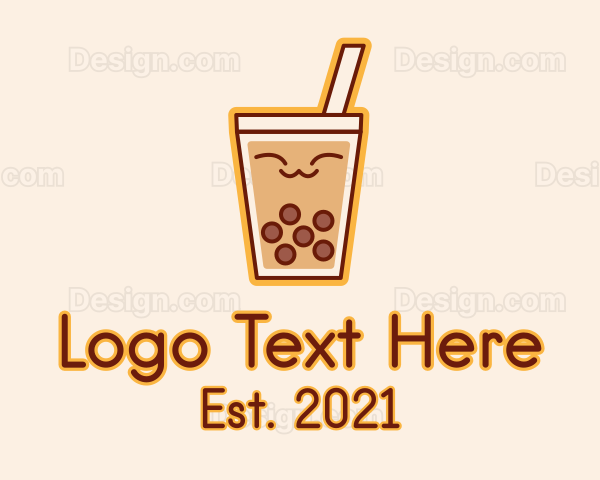 Happy Bubble Tea Logo