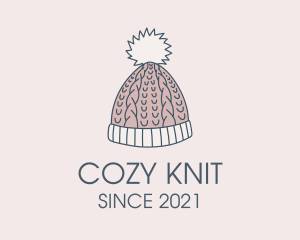 Knit Winter Hat logo design