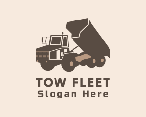 Construction Dump Truck logo design