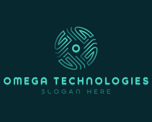 Cybersecurity Biometrics Technology logo design