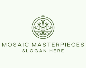 Green Compass Nature Outdoors logo design