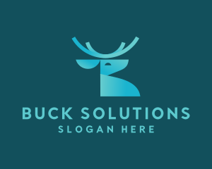 Wildlife Deer Animal  logo design