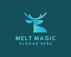 Wildlife Deer Animal  logo design