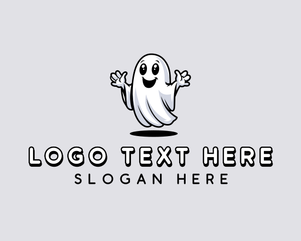 Smiling Scary Ghost logo