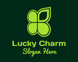 Lucky Clover Leaf logo design