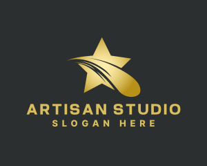 Entertainment Studio Shooting Star logo design