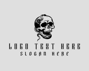 Venom Skull Snake logo