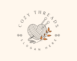 Crochet Heart Yarn logo design