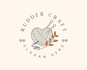 Crochet Heart Yarn logo design