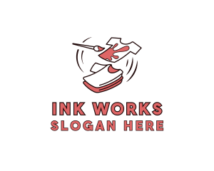 Tshirt Paint Ink logo