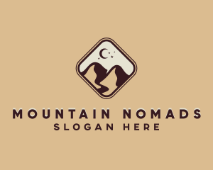 Outdoor Valley Mountains logo design