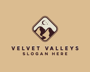 Outdoor Valley Mountains logo design