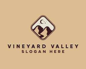 Outdoor Valley Mountains logo design