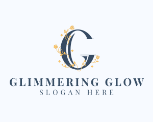 Flower Vine Letter G logo design